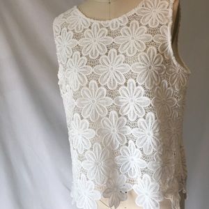 Lace tank top